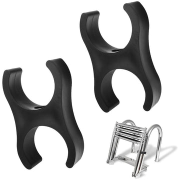 B00351PL-WS Marine Storage / Stowing Clips for B00351PL-WS Pontoon Boat Ladder Replacement, Pontoon Ladder Stowing Clips for 3 Steps Boat Telescopic Ladder or 4 Steps Boat Telescopic Ladder - 2 Pack