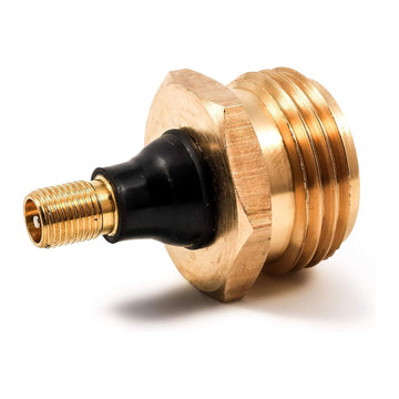 Camco RV Brass Blow Out Plug | Helps Clear Your RV's Water Lines During Winterization and Dewinterization (36153)